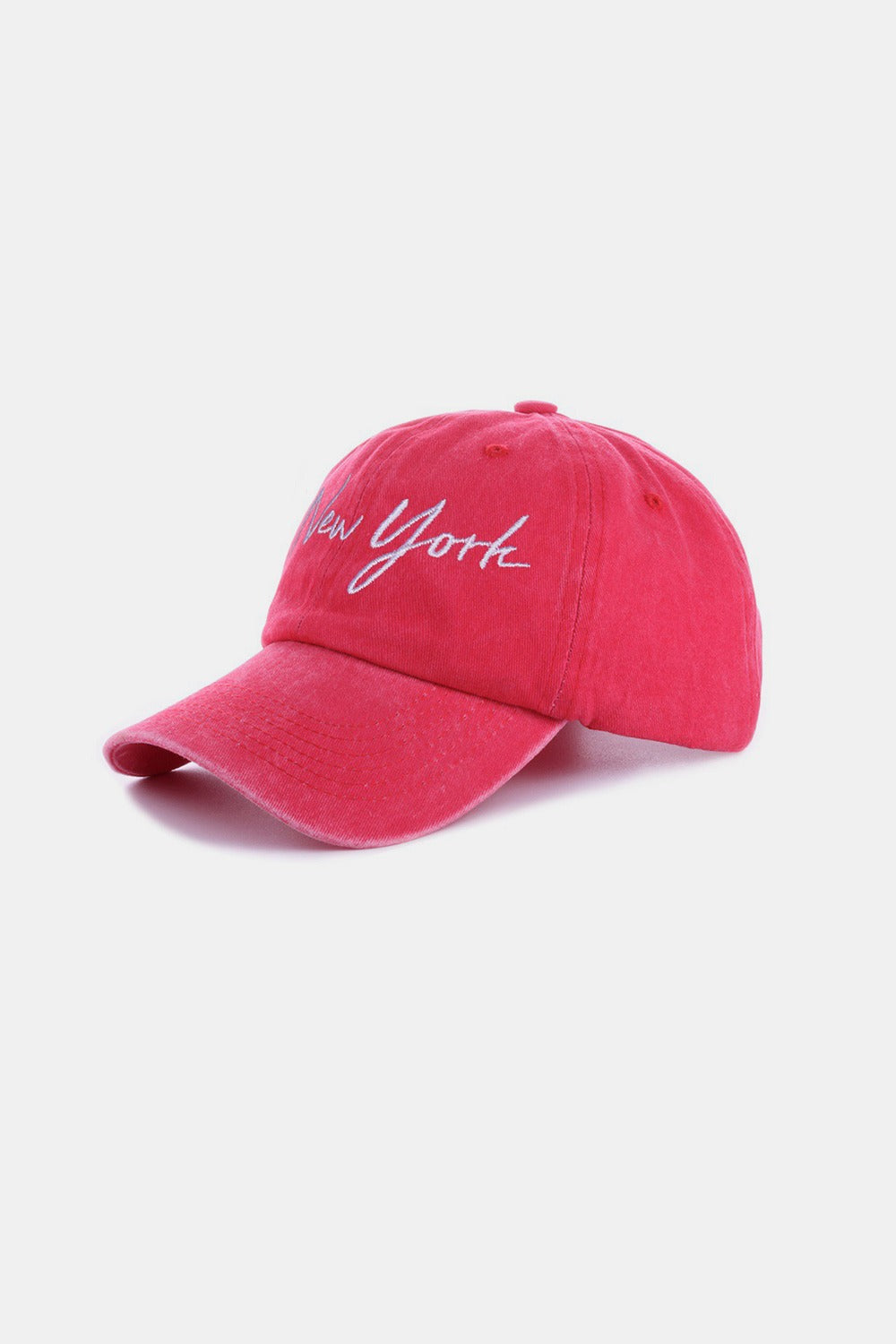 Washed Embroidered Baseball Cap NY or LA