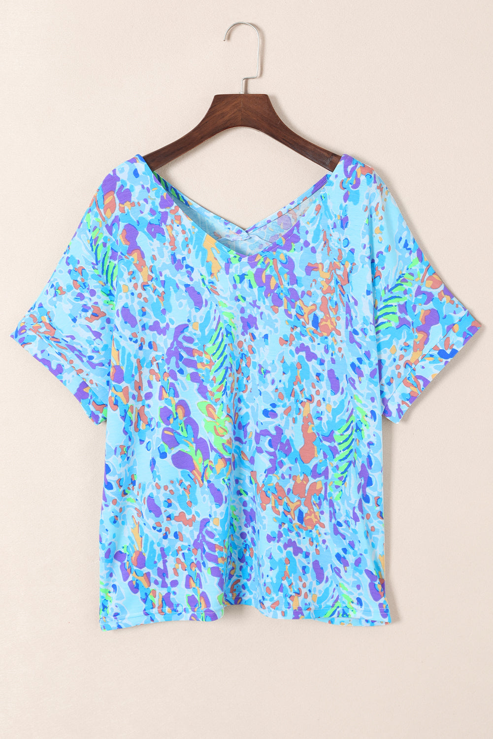 Loose Painted Floral Tee