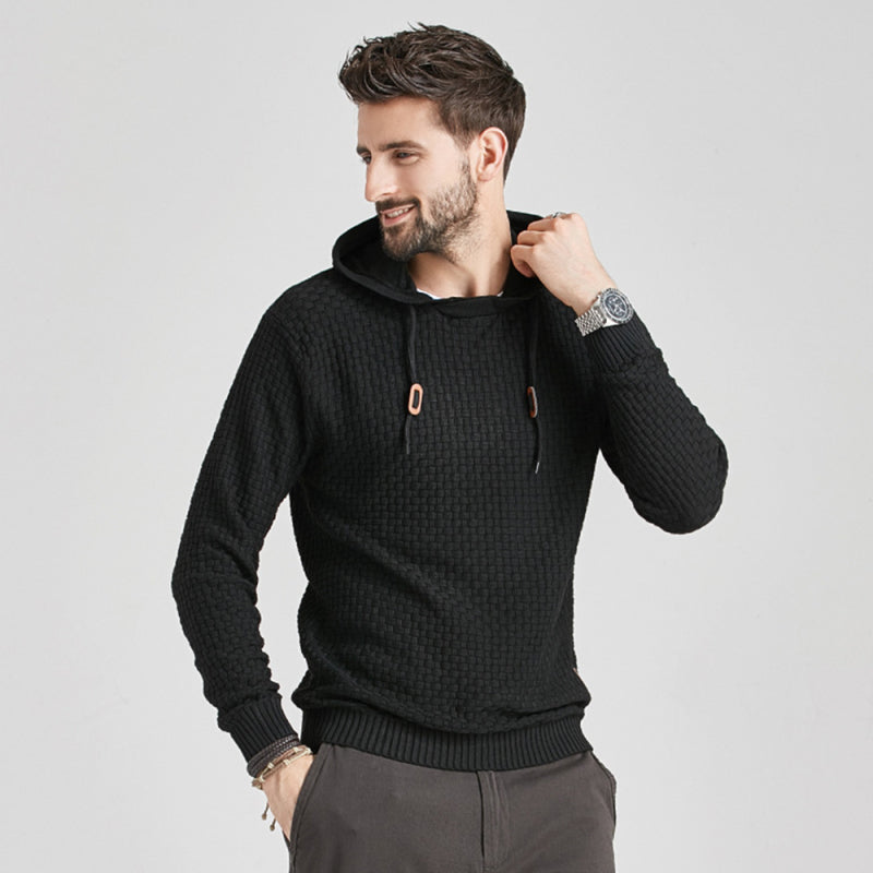 Men's Hooded Pullover Knitwear Sports Sweater