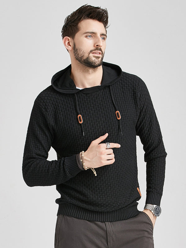 Men's Hooded Pullover Knitwear Sports Sweater