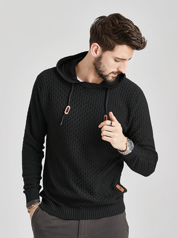 Men's Hooded Pullover Knitwear Sports Sweater