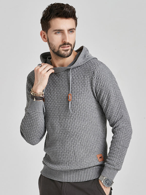 Men's Hooded Pullover Knitwear Sports Sweater