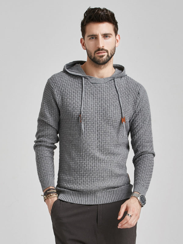 Men's Hooded Pullover Knitwear Sports Sweater