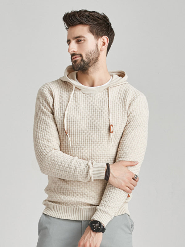 Men's Hooded Pullover Knitwear Sports Sweater