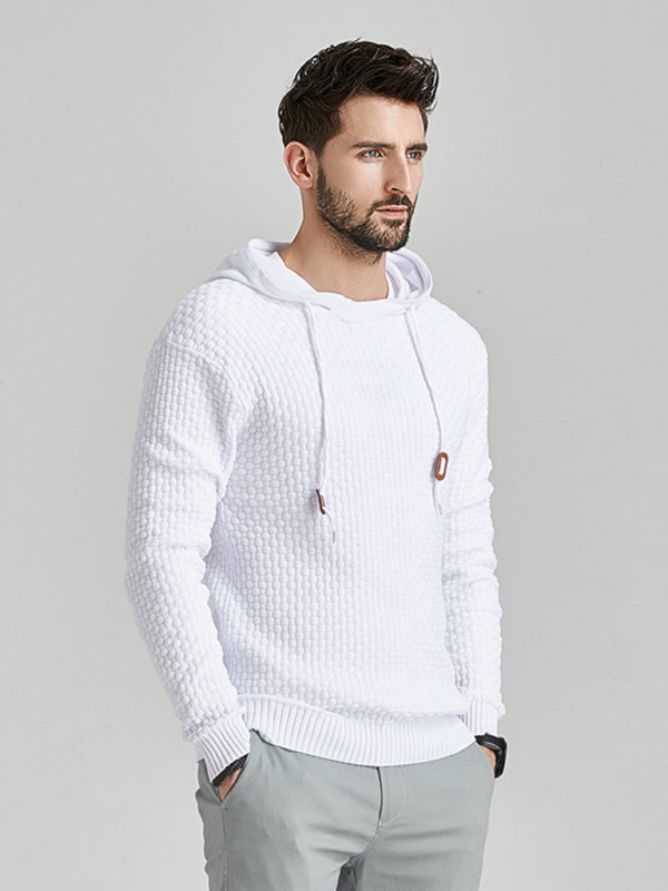 Men's Hooded Pullover Knitwear Sports Sweater