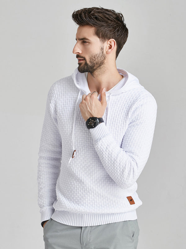 Men's Hooded Pullover Knitwear Sports Sweater