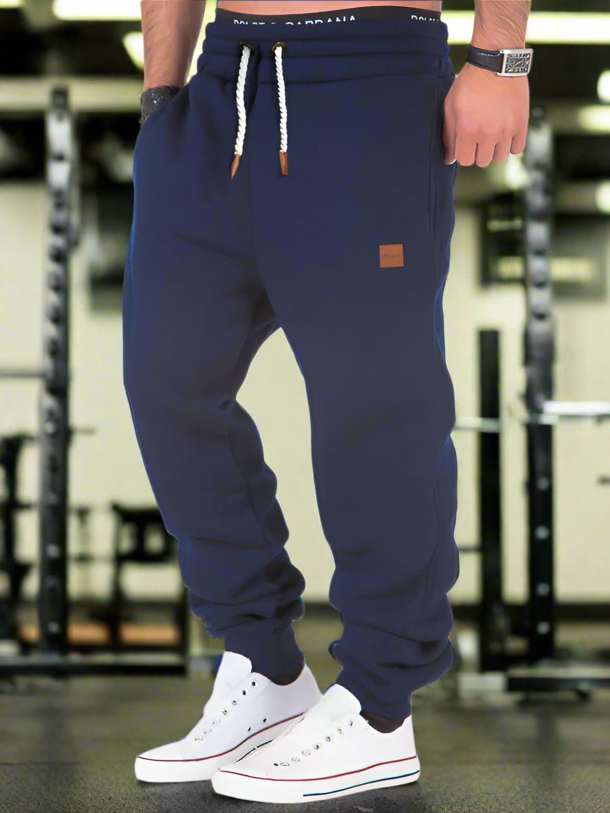 Men's elastic waist sports casual trousers and sweatpants