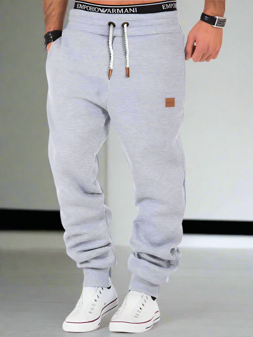 Men's elastic waist sports casual trousers and sweatpants