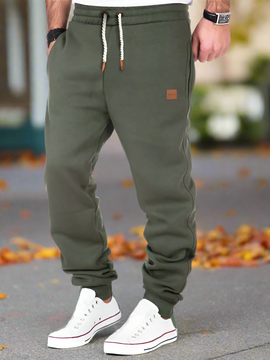 Men's elastic waist sports casual trousers and sweatpants