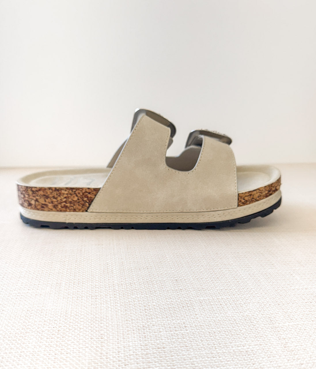 Mickie Western Slides in Cream - Limited Stock