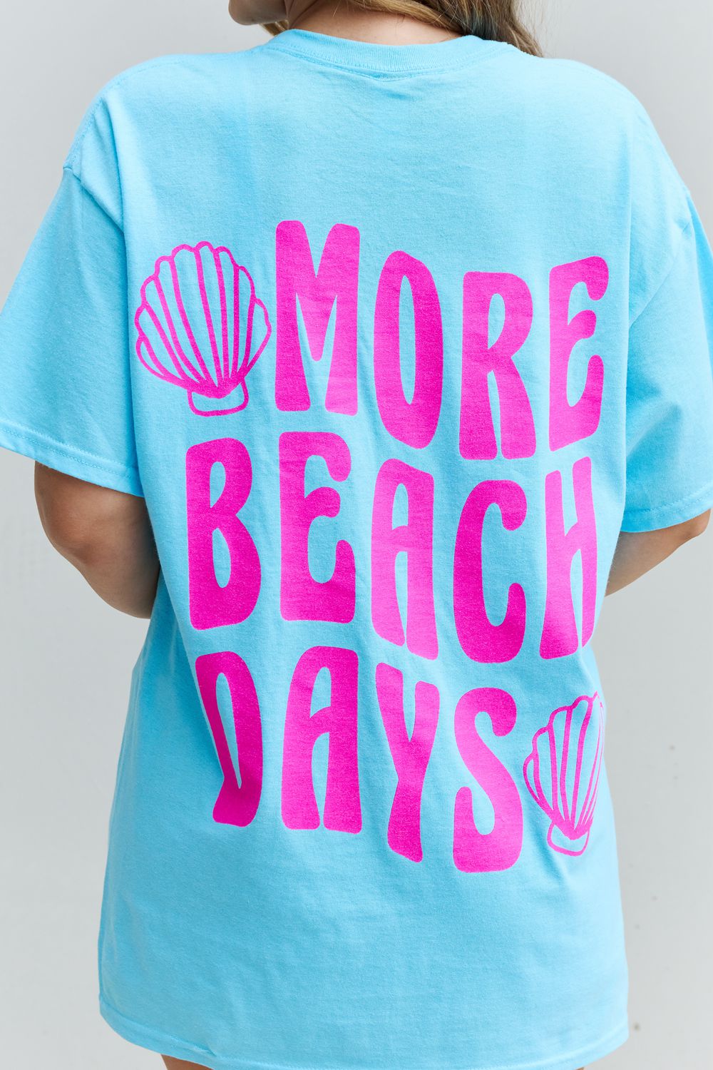 "More Beach Days" Oversized Graphic T-Shirt (MADE IN USA)