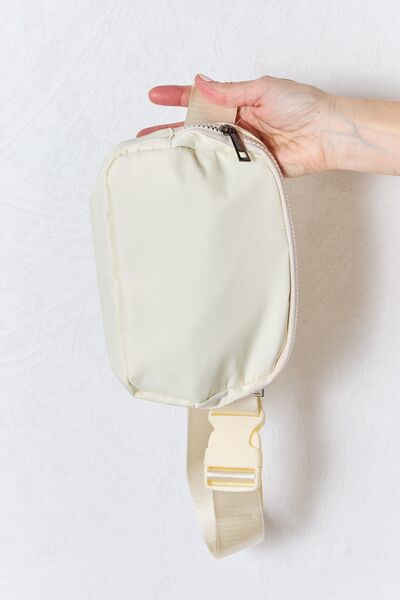 Adjustable Strap Sling Bag in ivory