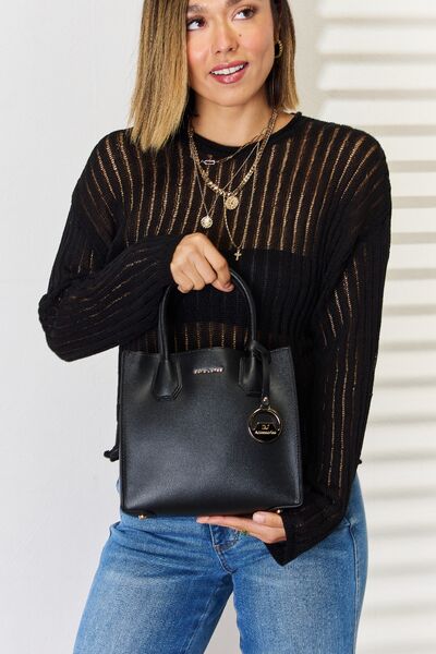 Classic Leather Handbag in Black