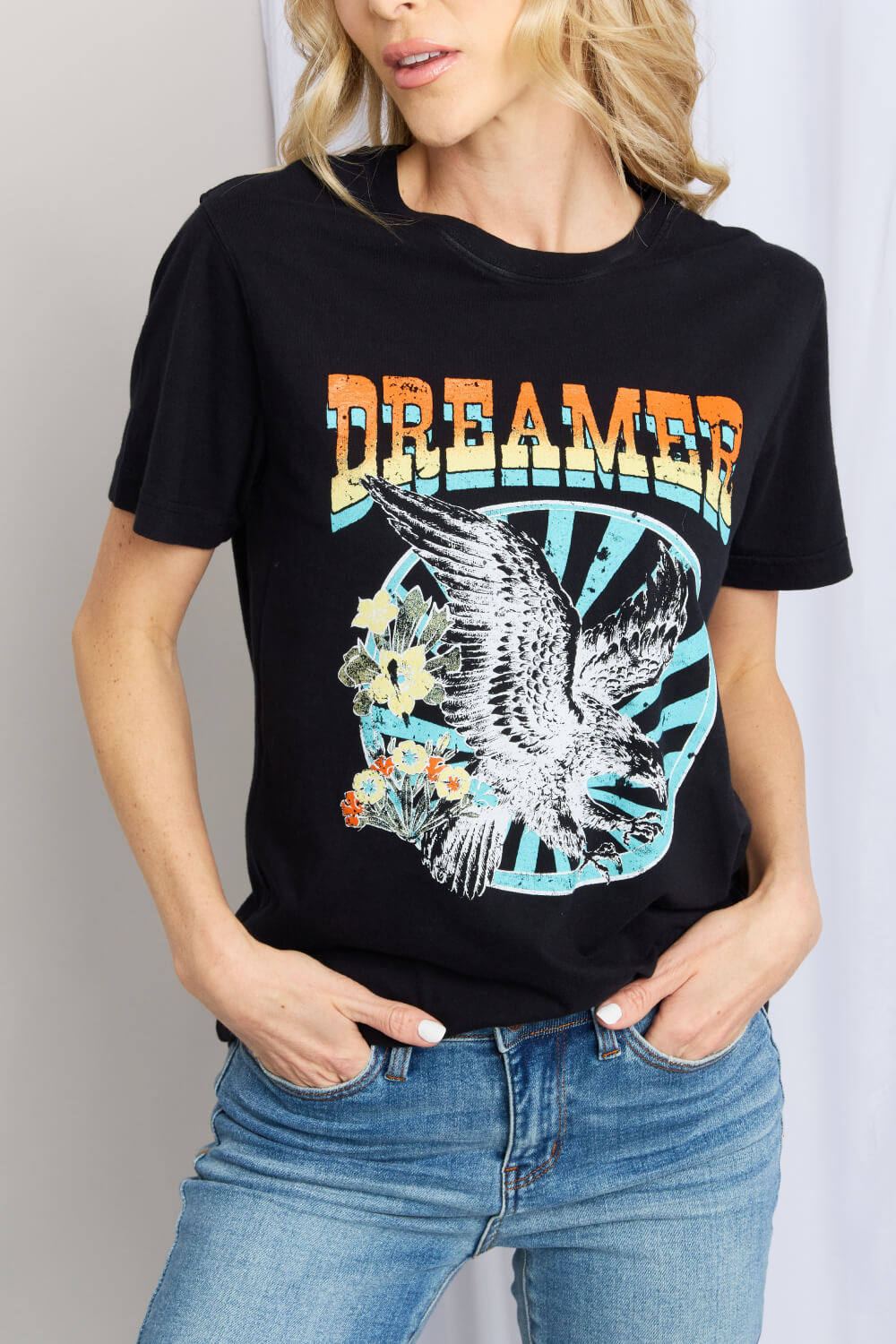 DREAMER Graphic T-Shirt in Black