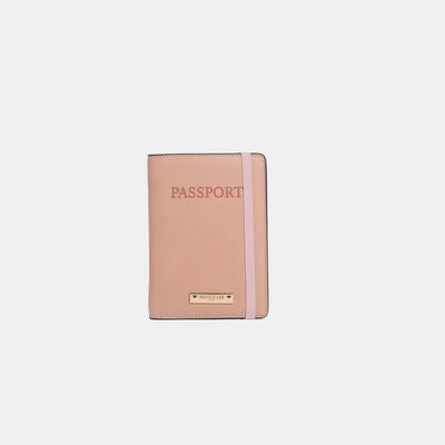 Solid Passport Wallet in Pink