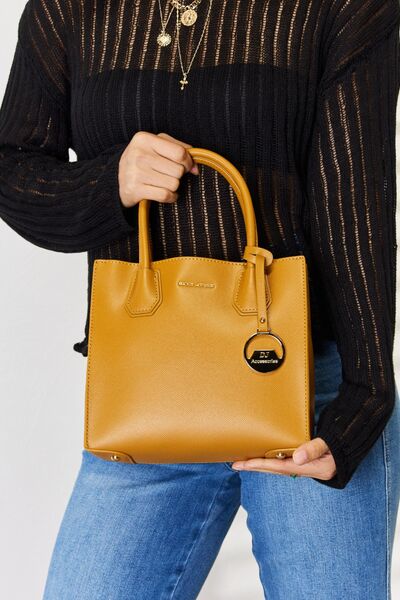 Classic Leather Handbag in Mustard