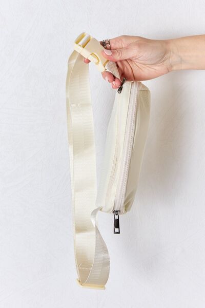 Adjustable Strap Sling Bag in ivory