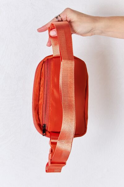 Adjustable Strap Sling Bag in dark orange