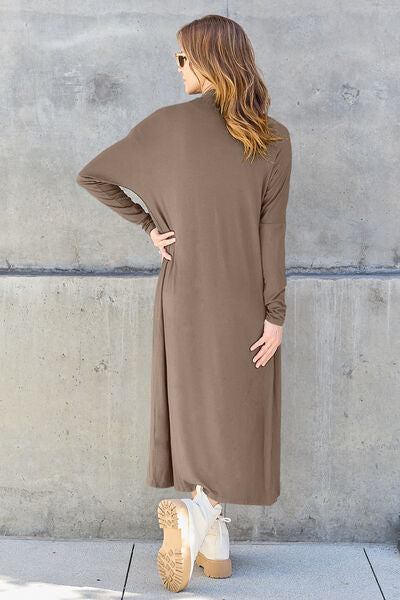 Open Front Long Sleeve Cover Up