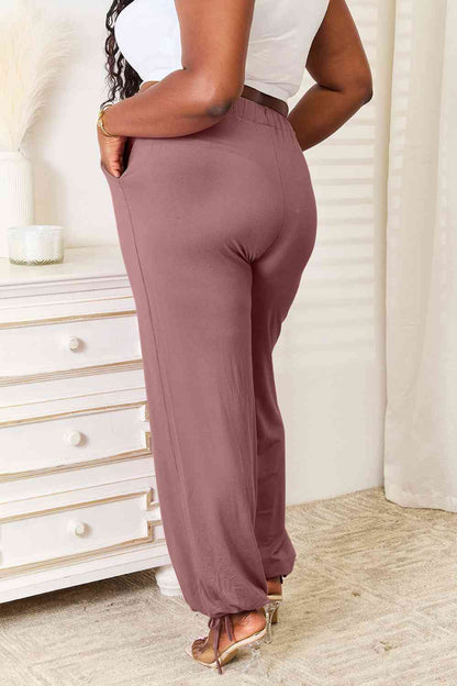 Soft Rayon Drawstring Waist Pants with Pockets (3 colors)