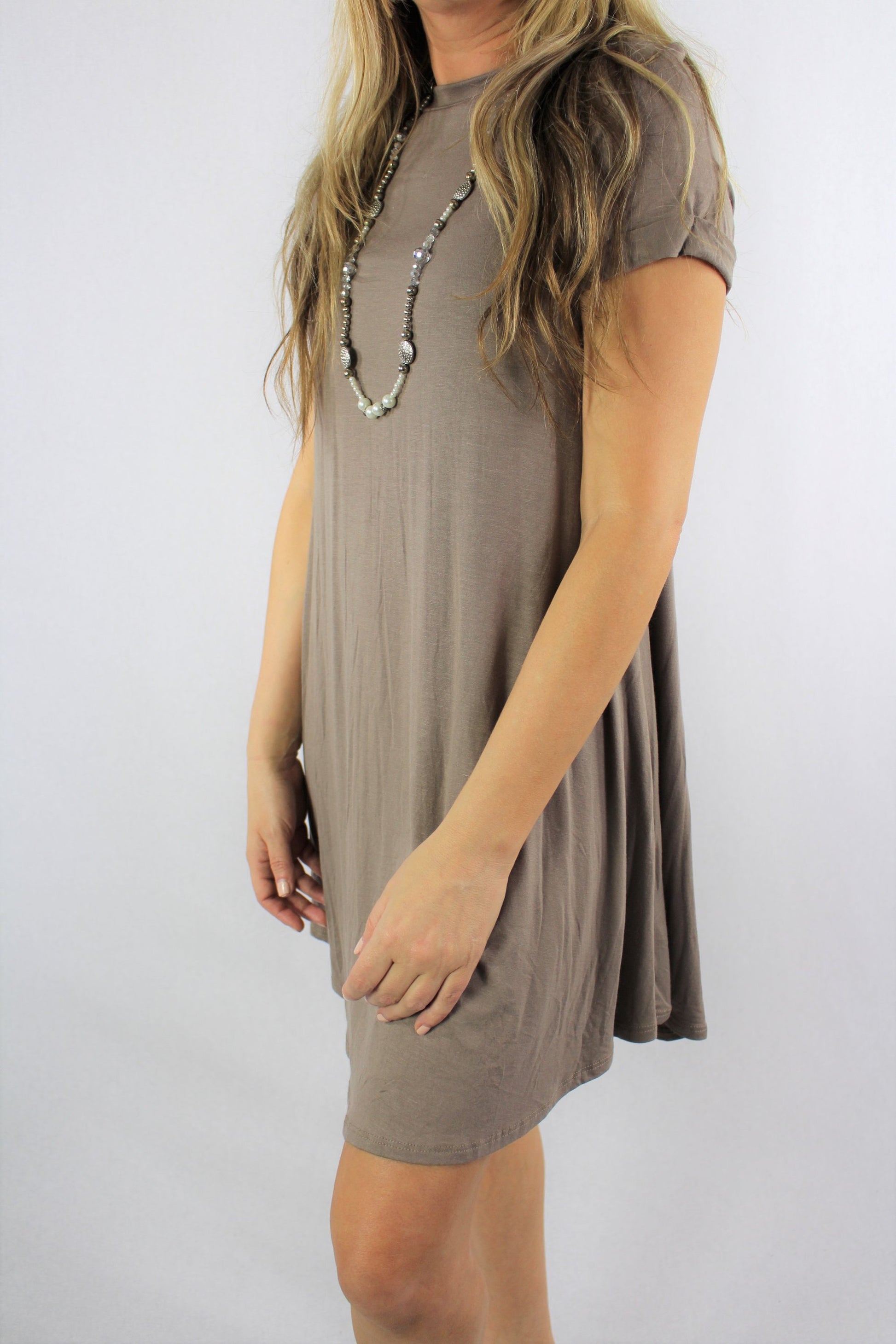 Taupe Boutique Dress | Women's Casual Day-to-Night Outfit | Made in USA Arnone Boutique Taupe Boutique Dress | Women's Casual Day-to-Night Outfit | Made in USA Arnone Boutique