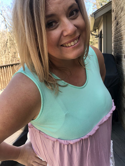 Gianna Ruffled Tank Arnone Boutique