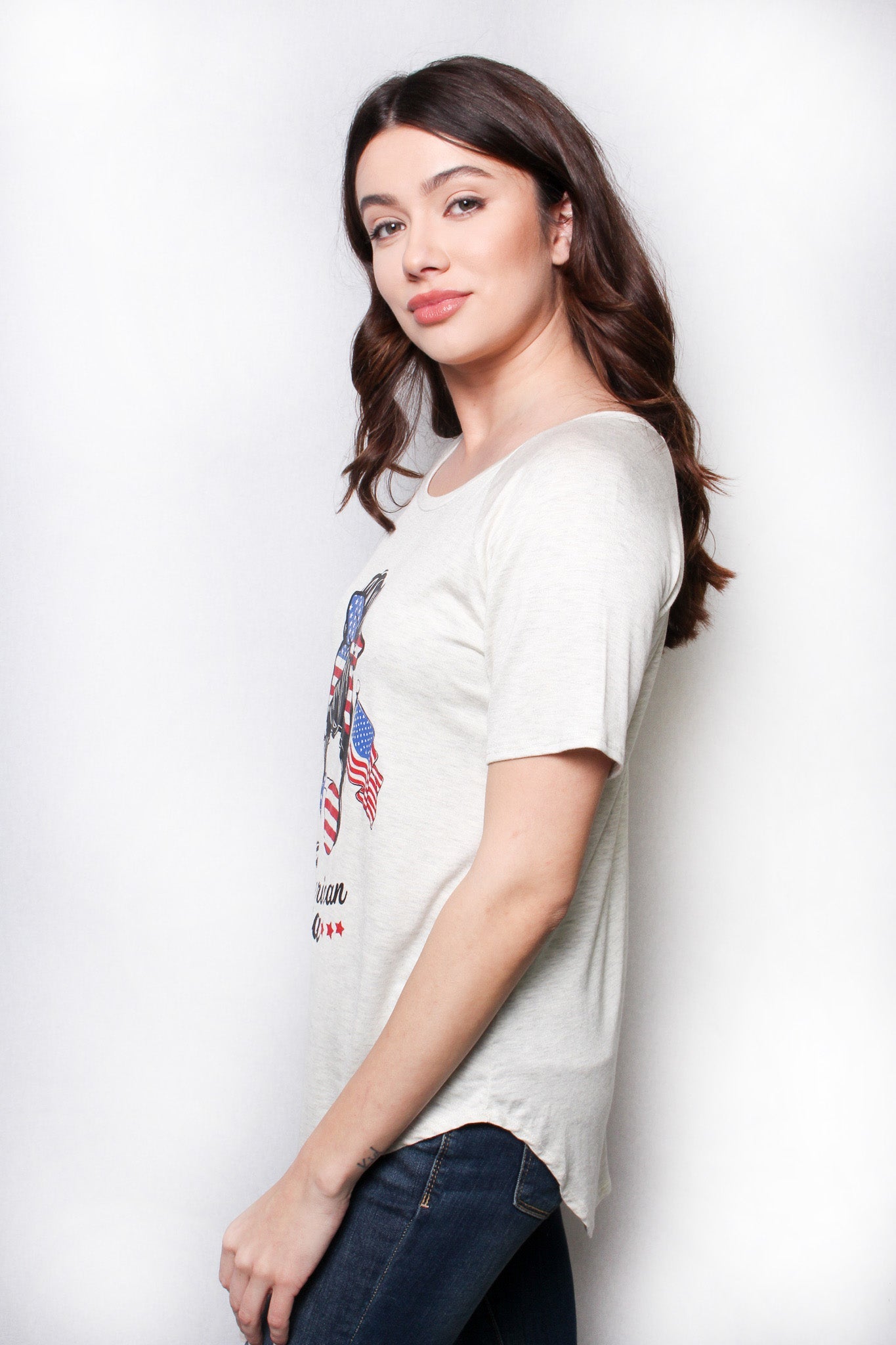 All American Mama Shirt. USA Made. T-Shirt. Oversized Shirt
