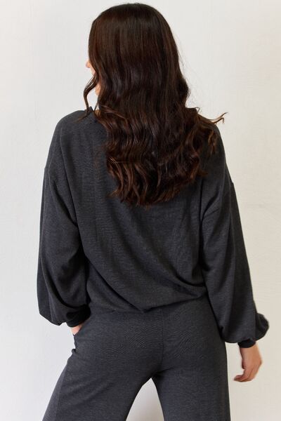 Ultra Soft  Lounge Button Up Cardigan in Charcoal Grey