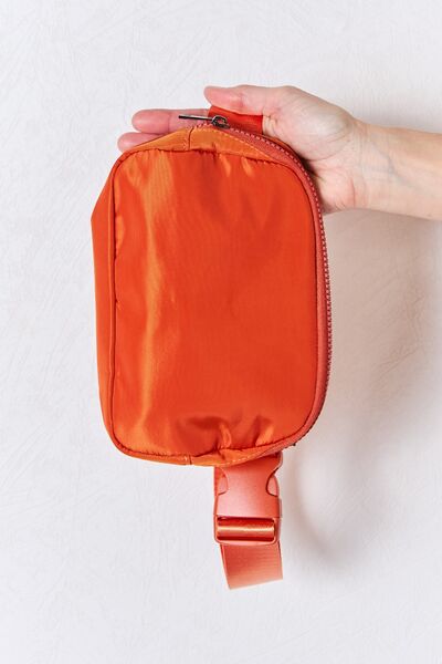 Adjustable Strap Sling Bag in Dark Orange