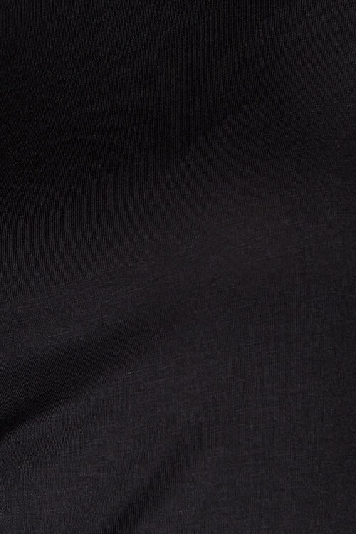 Turtleneck Long Sleeve Blouse in Black