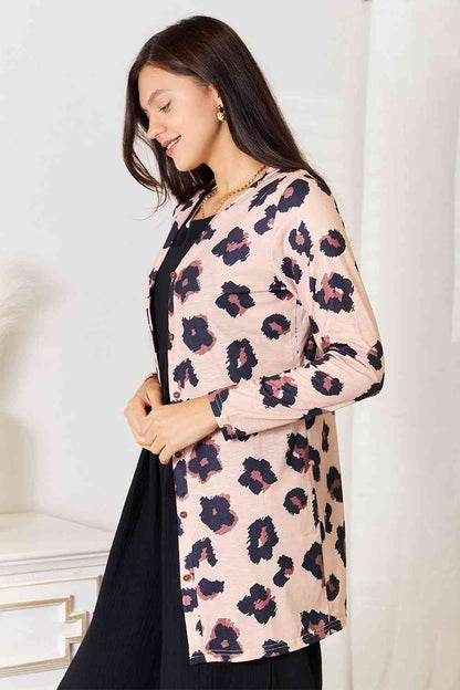 Cozy Cardigan in Animal Print